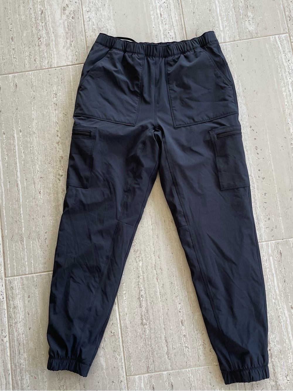 Eddie Bauer Womens Size 6 Black Fleece Lined Water Repellent Cargo Jogger Pants